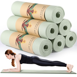 Tapete de Yoga Extra Grueso de 8 mm y 72 Pulgadas, Antideslizante, Reversible, de Doble Color, con Correa de Transporte, para Pilates, Gimnasio en Casa - Product Image 1
