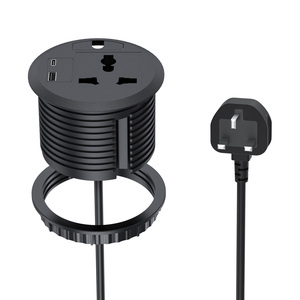 Hot Bán Buôn Phổ Sofa Điện Grommet 20W USB Ổ Cắm Mini Máy Tính Để Bàn Vòng Grommet Ổ Cắm Điện Ẩn Máy Tính Để Bàn Ổ Cắm - Product Image 2