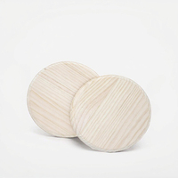 Plaque ronde épaisse en bois de pin poli vierge, écologique, pour bricolage, centre de table, porte-manteau pour la fête des pères, Noël