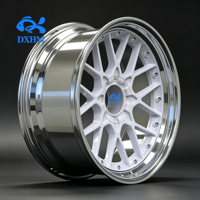 2 Buah Velg Multi Rims Baru Model Deep Dish Alloy Forged Custom Warna Silver Ukuran 15-24 Inch 5x114.3 5x127 5x112 Roda Mobil Penumpang untuk Lincoln