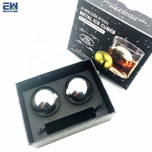 llegados forma redonda de acero inoxidable bola de hielo 55mm de gran tamaño reutilizable <span class=keywords><strong>whisky</strong></span> escalofriante bola de hielo - Product Image 4
