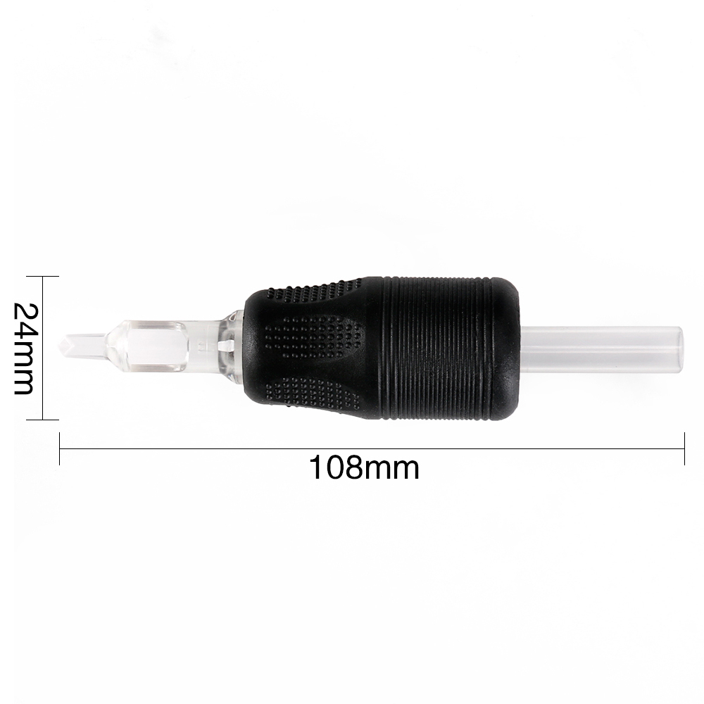 WARRIOR Tattoo Grip Tubes – 15 Stück, Weicher Gummi, Lange Spitze, 30 Mm, Rutschfest