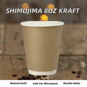 Gobelet en papier kraft jetable, revêtu de PE/PLA, pour boissons chaudes, café et thé - Product Image 2