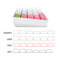 SKYLOONG GK68 SK68 68 Tombol Keyboard Mekanik pink Hot Swappable Rgb Backlit Typewriter 65% Keyboard