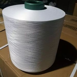 Polyester Lụa Đàn Hồi Cao Dty Sợi 140D Màu Đen Và Trắng Giả Nylon Cho Dệt Kim Trong Kho - Product Image 2
