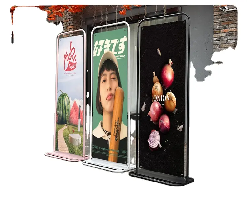 Supermarkt Top Qualität Banner Display Rack Türform Banner Stand für Ausstellungs show Werbung Eisentor Typ Rahmen
