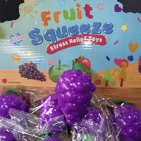 Jouet de relaxation créatif en forme de fruit à presser, grand raisin, à rebond rapide, super doux et résistant à l'écrasement