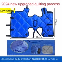 Veste imperméable doublée polaire pour veau avec ajustement par boucle, gilet thermique pour veau de ferme laitière de 50 à 75 kg