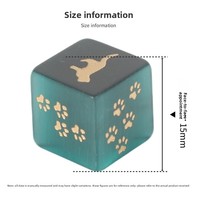 Nouveau dés en améthyste naturelle motif griffe de chat, design à angle droit, pour jeux de société et divertissement cartographique, avec fonction de secouage