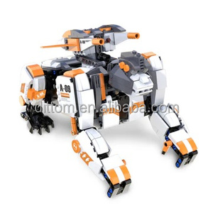 CaDA C51062W IRON KING Animal Bricks <span class=keywords><strong>2</strong></span>.4G RC Beast Animal Launch <span class=keywords><strong>Cannonball</strong></span> Building Blocks Sets avec son - Product Image 3