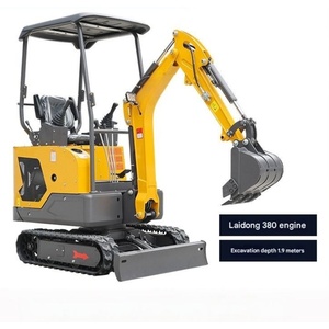 Mini-excavatrice avec option de largeur de chenilles variable pour une maniabilité accrue dans les espaces restreints, alimentée au diesel, pour les industries agricoles et les tracteurs à engrenages. - Product Image 5