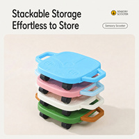 Planche roulante portable avec poignées, jouet d'entraînement à la coordination et à l'équilibre pour l'intérieur, planche sensorielle, planche à roulettes pour enfants