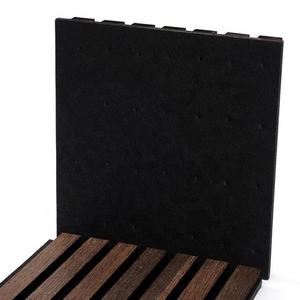 Paneles Acústicos de Pared 3D de Fieltro Negro SANYUAN, Disponibles en Stock, Paneles de Pared de Listones de Madera Akupanel, Perfil Ranurado 3D - Product Image 3