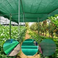 Promotion : Voile d'ombrage 100 % HDPE tricotée chaîne, filet pare-soleil pour agriculture, jardin, extérieur, camping, personnalisable, anti-UV, en rouleau