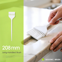 Kit de 6 brosses de nettoyage uniques pour ustensiles de cuisine et ménagers, avec pailles plates à double extrémité de 165 mm, en sac OPP et boîte transparente