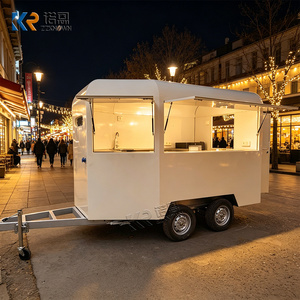 Snelle koffie-concessietrailer, mobiel, op maat gemaakte maat, roestvrijstalen molen, foodtruck met complete keuken - Product Image 4