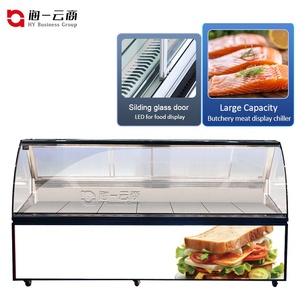 Tùy Chỉnh Thương Mại Tươi Tủ Lạnh Tủ Showcase Thịt Deli Hiển Thị Tủ Lạnh Cho Hải Sản Cá - Product Image 2