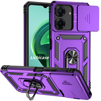 Coque d'armure à aimant fort Lichicase pour coque arrière de béquille anti-gravité Redmi 13C