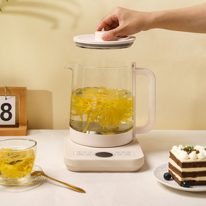Théière multifonctionnelle en verre borosilicate haute résistance, fonction de cuisson rapide et de conservation de la chaleur, bouilloire électrique - Product Image 2