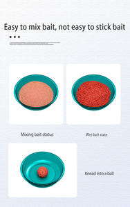 Bassin d'appâts Baignoire en plastique <span class=keywords><strong>Bol</strong></span> d'appâts de pêche Conteneur de pêche Bols à mélanger Conteneur <span class=keywords><strong>Bol</strong></span> d'appâts de pêche pratique - Product Image 4