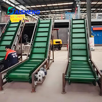 Machine de convoyeur à bande PVC inclinée latérale portable personnalisée professionnelle de l'usine Baisheng