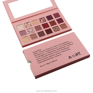 Palette di ombretti 18 colori forniture per trucco Private Label di alta qualità con pigmenti opachi nuova forma in polvere per uso oculare - Product Image 4