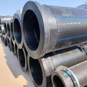 黒色PE100 HDPEパイプ 高圧水道管 300mm 400mm 500mm 600mm 800mm 厚さ 大型 HDPEパイプ - Product Image 1