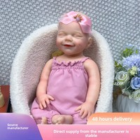 Poupée Bébé Réaliste Sunnyfan W-03GJ en Silicone Souple de 45 cm, Cadeau de Noël pour Enfants
