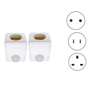Ac 110V-240V Bewegingssensor E27 Led Stopcontact Led Lamp Basislamp Wandhouder Eu Us Uk Pir Human Light <span class=keywords><strong>Adapter</strong></span> Converter - Product Image 5