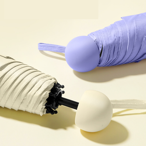 Customized Mini Portable Travel <b>Umbrella</b> with Protective case Foldable <b>Umbrella</b> for Daily Rain protection and Sun protection - Product Image 2