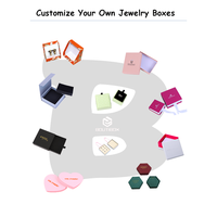 Caja de Anillos Moderna de Lujo, Color Naranja, 5x5cm, Biodegradable, con Tirador, para Regalo, con Logotipo Personalizado, Empaque para Joyería