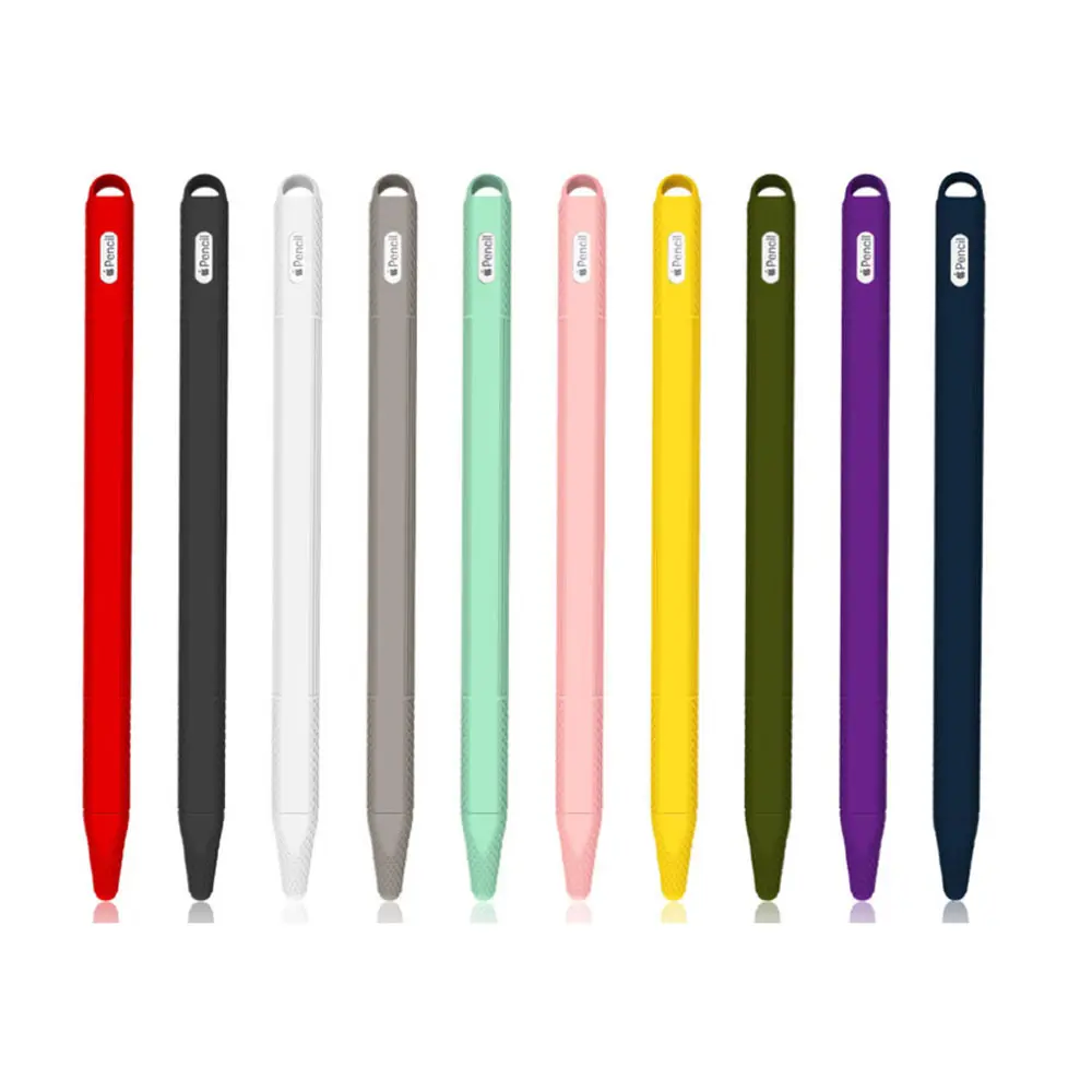 เคสสำหรับ Apple Pencil 2เคสซิลิโคนนิ่ม,เคสป้องกันปากกาสไตลัสสำหรับ Apple Ipad แท็บเล็ตปากกาสัมผัส