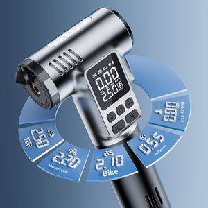 Pompe à air numérique sans fil multifonctionnelle pour véhicule avec marteau de sécurité et brise-vitre intégré - Product Image 2