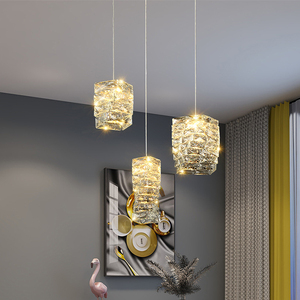 Sang Trọng Pha lê ánh sáng mặt dây chuyền phòng ngủ phòng khách quầy bar truy cập Duplex xây dựng mô hình phòng trang trí mặt dây chuyền đèn - Product Image 1