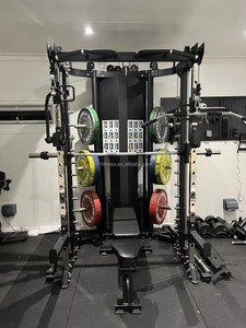 Station <span class=keywords><strong>de</strong></span> <span class=keywords><strong>musculation</strong></span> multifonctionnelle XinRui Home Gym avec rack à charges, machine Smith et <span class=keywords><strong>banc</strong></span> polyvalent - Product Image 2