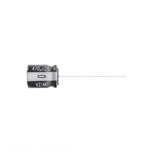 Authorized Distributor Through Hole CAP ALUM 25V POLAR 470 uF UVZ1E471MPD1AA Capacitor - Product Image 1