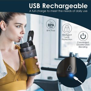 Mixeur-Blender Portable Multifonction 700ML pour la Gym, Broyeur à Glace, Rechargeable USB 6000mAh, Machine à Jus de Fruits - Product Image 6