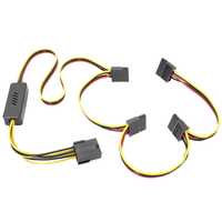 Adaptador Angitu de 15 Pines para Portátil con Cable de Alimentación GPU de 6 Pines/8 Pines a SATA 12V a 5V PCIE 1x2x3x4xSata, Aislamiento de PVC para Computadora