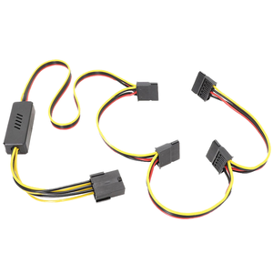 Angitu 15pin máy tính xách tay <span class=keywords><strong>adapter</strong></span> với 6pin/8Pin GPU để <span class=keywords><strong>Sata</strong></span> 12V đến 5V PCIe 1x2x3x4xsata cáp điện PVC cách điện cho máy tính - Product Image 4