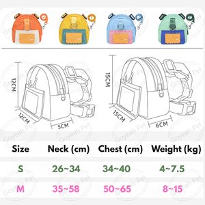 Arnés para Cachorros con Mochila de Color Contrastante, Arnés Ajustable para Gatos con Correa, Sin Tirones - Product Image 6