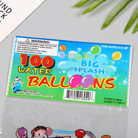 100 pochettes transparentes en BOPP pour emballage de ballons, imprimées en héliogravure, recyclables, réutilisables, résistantes à l'humidité, auto-adhésives, pour aliments