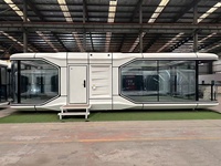 Maisons préfabriquées en capsules fabriquées en usine, bureaux modernes isolés pour l'extérieur, conteneurs habitables, hôtels mobiles en capsule, parcs hôteliers