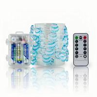 Guirlande lumineuse LED 3M 30 LED avec télécommande, fil de cuivre, coquillages, pour décorations de fêtes et festivals