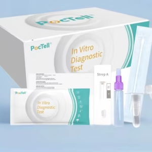 Test d'Infection à <span class=keywords><strong>Streptococcus</strong></span> A - Carte de Test Jetable à l'Or Colloïdal - Product Image 1
