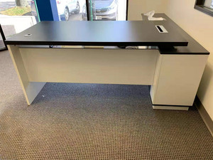 モダンなMFC木製L字型オフィス家具ボスセオマネージャーエグゼクティブコーナーカウンターワーキングテーブルデスクセット付き - Product Image 5