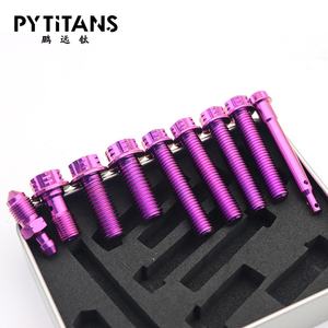 Piezas de sujeción de pinza de <span class=keywords><strong>freno</strong></span> de motocicleta al por mayor de fábrica Pernos y tuercas de titanio de grado 5 Acabado liso Estándar <span class=keywords><strong>DIN</strong></span> - Product Image 6