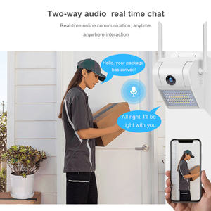 กล้องติดผนัง <span class=keywords><strong>V380</strong></span> <span class=keywords><strong>Pro</strong></span> 1080P แบบ LED กันน้ำ สำหรับภายนอกอาคาร พร้อมระบบมองเห็นในเวลากลางคืน บันทึกภาพลงคลาวด์ และคุณสมบัติไร้สายผ่าน Wifi - Product Image 2