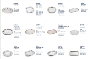 Plateau rond décoratif personnalisé de 8,5, 10 et 12 pouces, fabriqué en usine BSCI, plateau de service rond en argent de style maritime pour la décoration de la maison - Product Image 3