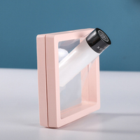 Boîte de présentation de bijoux en film PE transparent, vitrine 3D à suspension pour la présentation de bagues et de pendentifs flottants