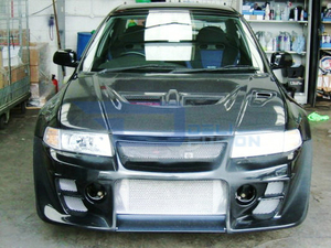 For 1999-2001 Mitsubishi Lancer Evolution 6 EVO6 CP9A DAMD Style Fiberglass FRP Car Front Bumper Body Kit - Product Image 5